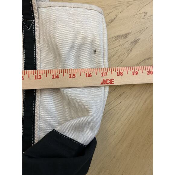 The Ritz-Carlton Canvas Boat Tote Bag Beige Blue Beach 5 Star Luxury RARE Naples - Picture 8 of 16